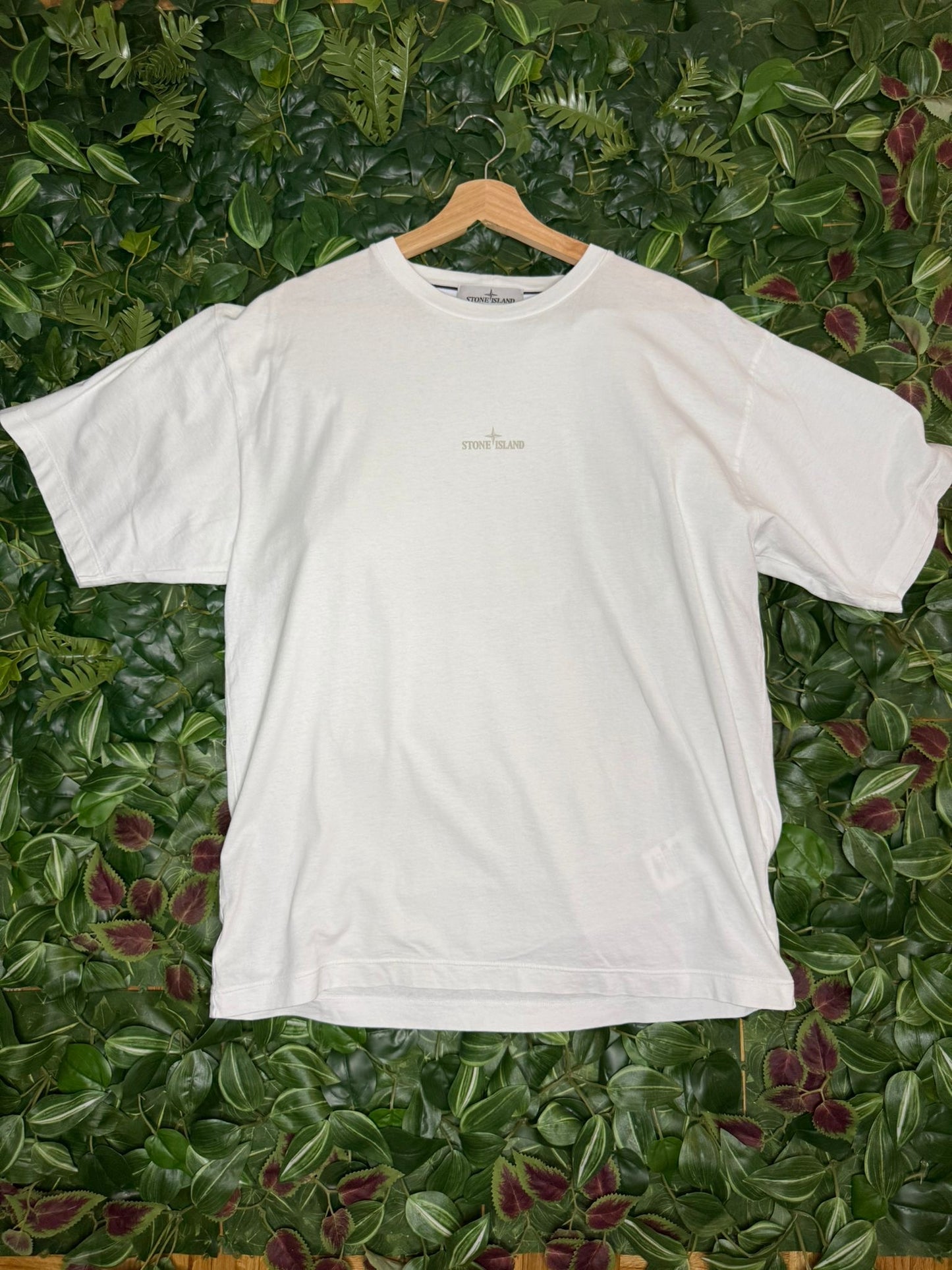 T-shirt Stone Island white beige
