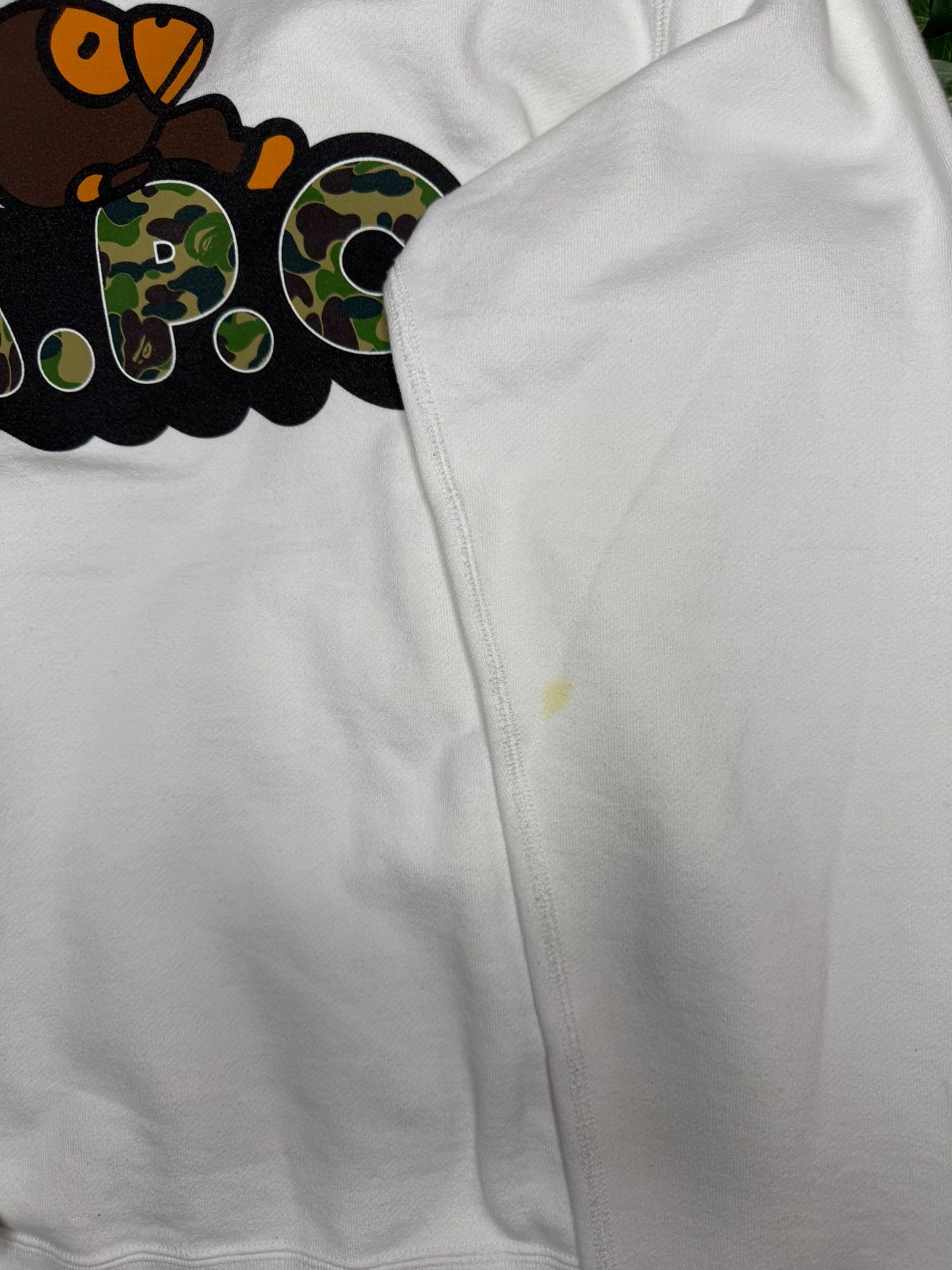 Crewneck Bape X A.P.C. Milo white