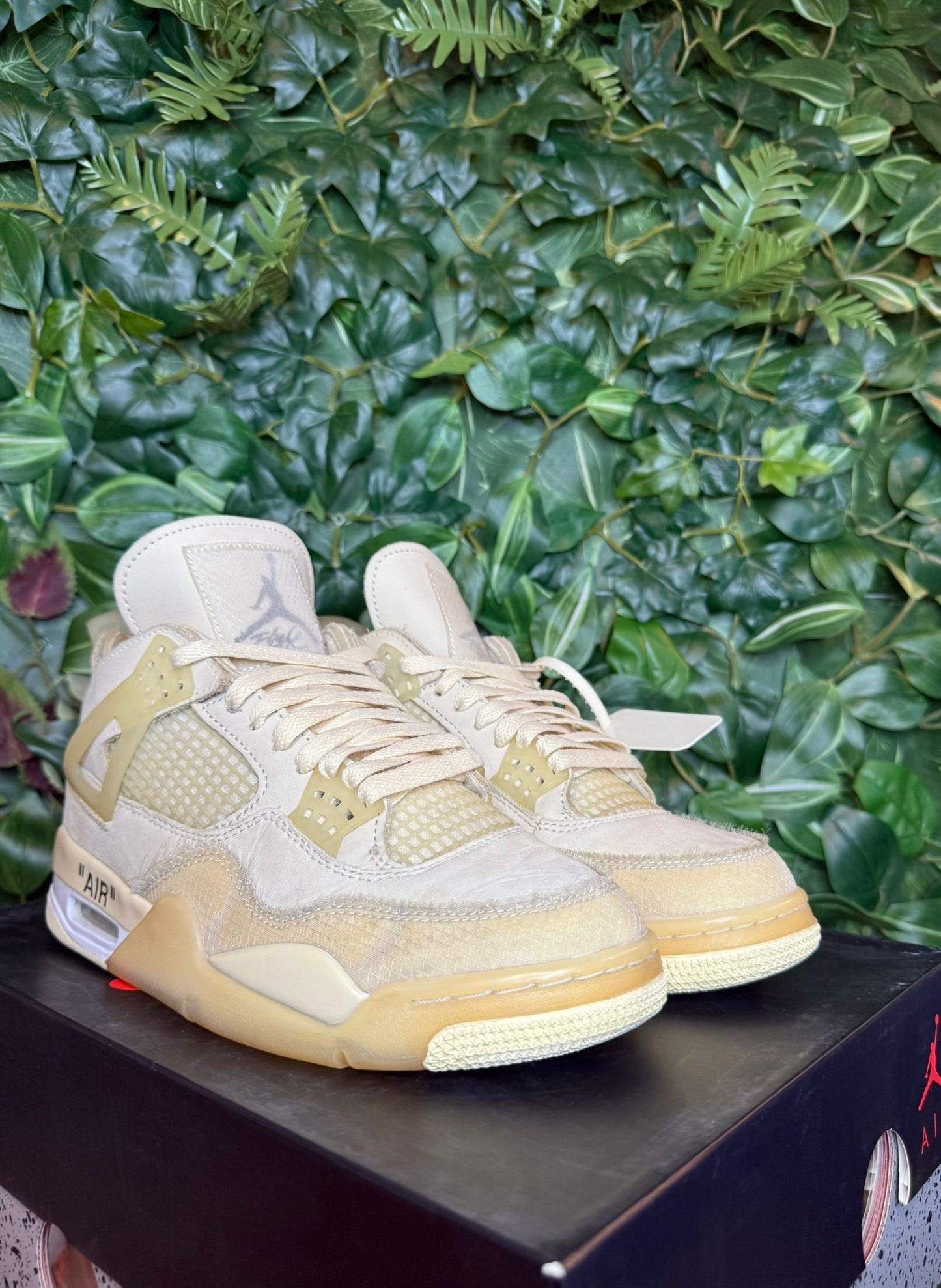 Jordan 4 X Off-White Sail