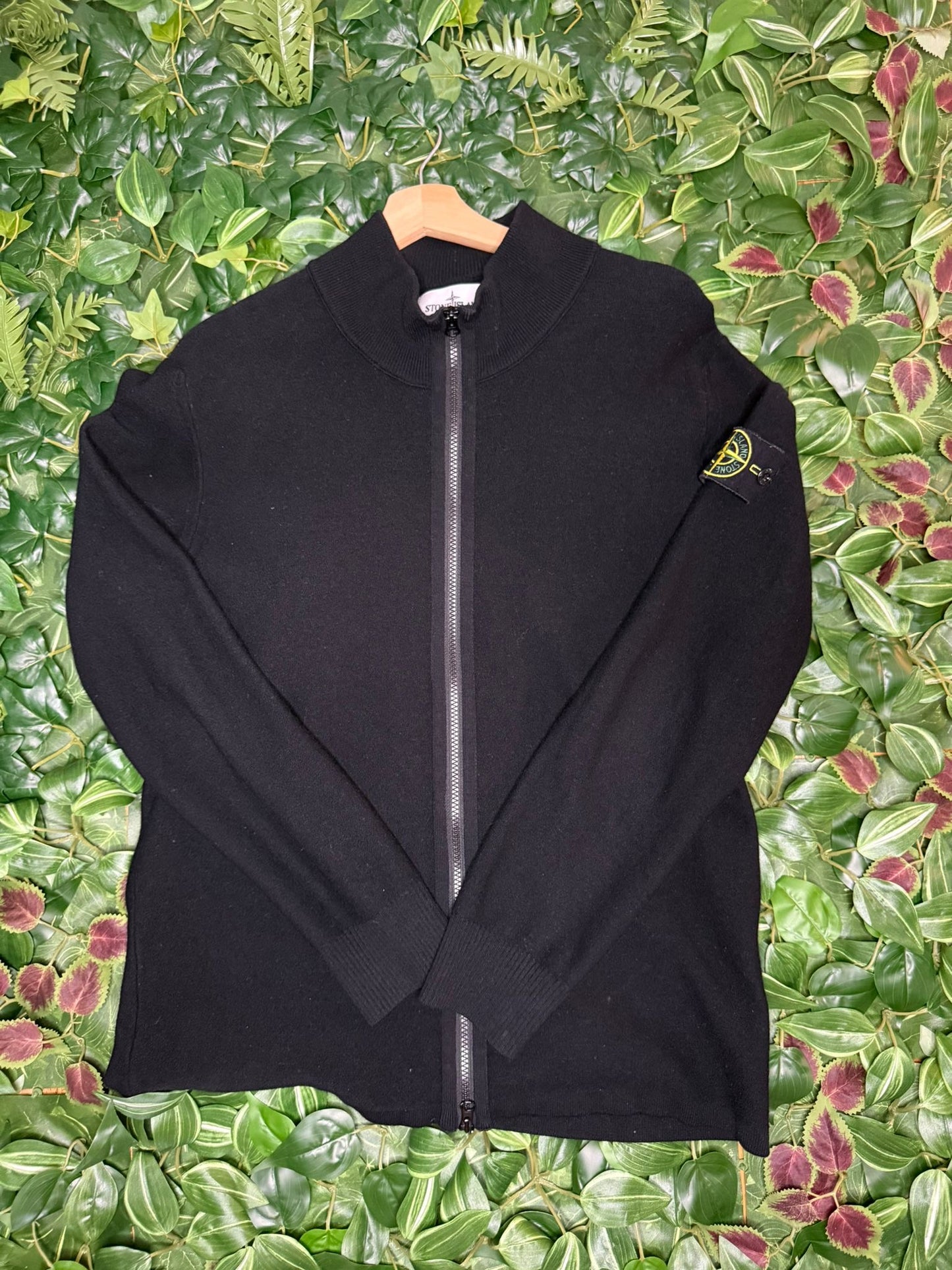 Zip Hoodie Stone Island black