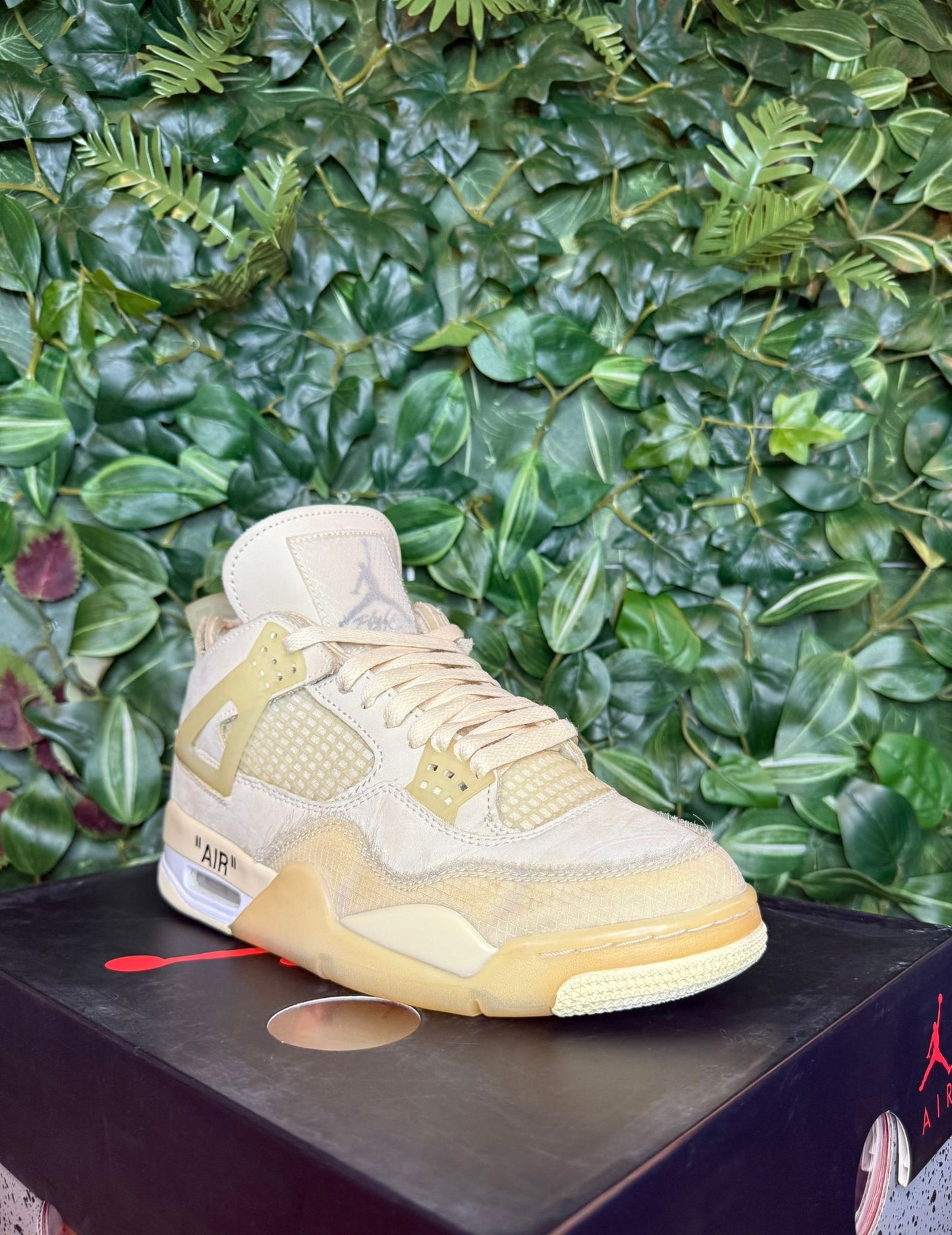 Jordan 4 X Off-White Sail