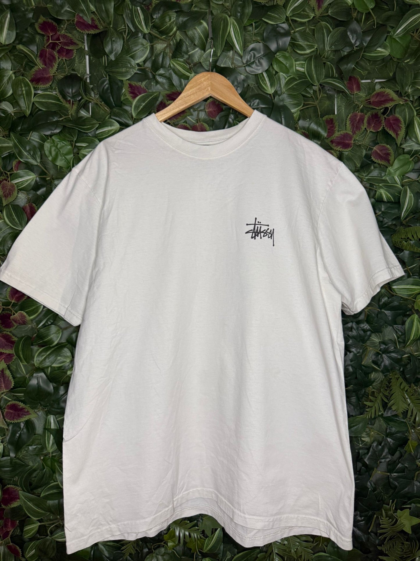 T-shirt Stüssy White/Black Logo