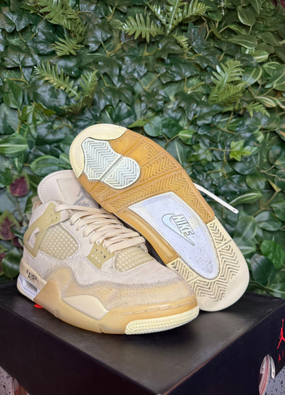 Jordan 4 X Off-White Sail