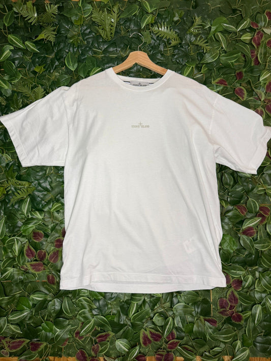 T-shirt Stone Island white beige