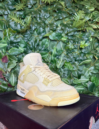 Jordan 4 X Off-White Sail