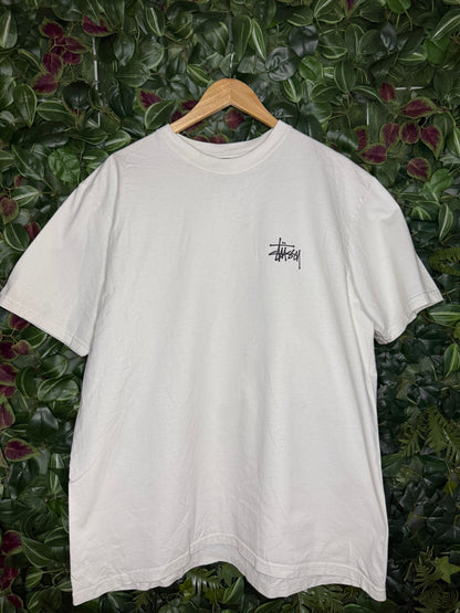 T-shirt Stüssy White/Black Logo