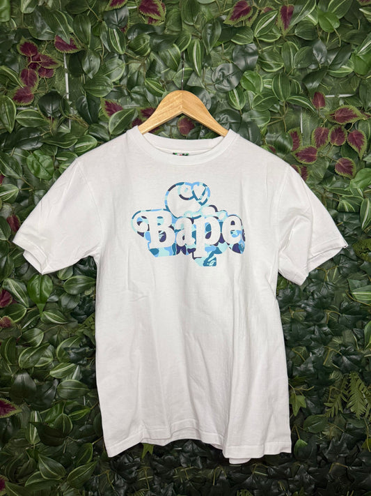 T-shirt Bape White/Blue